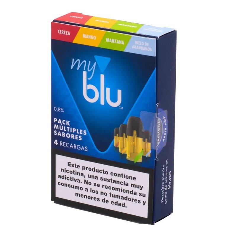 MYBLU CAP X4 MULTIPACK 0.8%